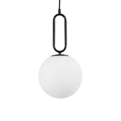 kelvo® BELLISSIMO KLV-101-0373 Κρεμαστό Φωτιστικό Οροφής για Λάμπα με Ντουί E27 AC 220-240V IP20 – Μαύρο Ματ & Λευκό – Μ20 x Π20 x Υ42cm
