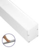 GloboStar® SURFACEPENDANT-PROFILE 70827-3M Προφίλ Αλουμινίου – Βάση & Ψύκτρα Ταινίας LED με Λευκό Γαλακτερό Κάλυμμα – Επιφανειακή & Κρεμαστή Χρήση – Πατητό Κάλυμμα – Λευκό – 3 Μέτρα – Μ300 x Π5 x Υ7cm