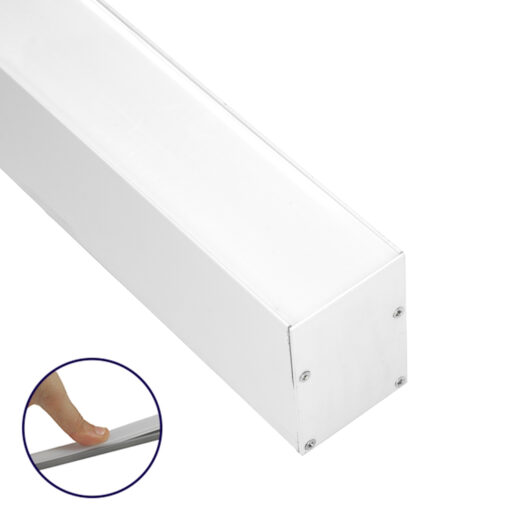 GloboStar® SURFACEPENDANT-PROFILE 70827-3M Προφίλ Αλουμινίου – Βάση & Ψύκτρα Ταινίας LED με Λευκό Γαλακτερό Κάλυμμα – Επιφανειακή & Κρεμαστή Χρήση – Πατητό Κάλυμμα – Λευκό – 3 Μέτρα – Μ300 x Π5 x Υ7cm