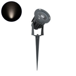 Alternative view of GloboStar® TREELIGHT-TZINA 90352 Σποτ Φωτισμού Ειδικό για Φυτά - Δέντρα με Βάση Κήπου / Καρφωτό LED 3W 285lm 10° DC 24V Αδιάβροχο IP65 L10.5 x W7.5 x H7.5cm Φυσικό Λευκό 4500K - Γκρι Ανθρακί - 3 Years Warranty