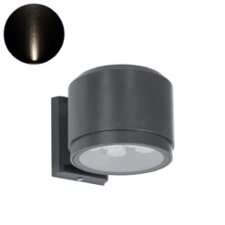 Alternative view of GLOBOSTAR® WALLLIGHT-GONA 90484 Μοντέρνο Φωτιστικό Τοίχου - Απλίκα LED 24W 2280lm 5° DC 24V Αδιάβροχο IP67 Φυσικό Λευκό 4500K - CREE COB Chip & TÜV SÜD Driver - Γκρι Ανθρακί Ματ - Μ13 x Π16.5 x Υ5cm - 3 Χρόνια Εγγύηση
