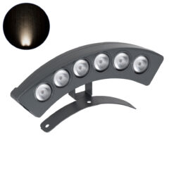 Alternative view of GLOBOSTAR® TREEPLANTE 90457 Κυρτή Μπάρα Φωτισμού Wall Washer για Φυτά - Δέντρα LED 6W 690lm 15° DC 24V Αδιάβροχο IP67 Φυσικό Λευκό 4500K Dimmable - Bridgelux SMD Chip - Γκρι Ανθρακί - Μ17.5 x Π4.5 x Υ8cm - 3 Χρόνια Εγγύηση