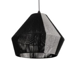 Alternative view of GLOBOSTAR® ANGULUS 205-0021 Boho Κρεμαστό Φωτιστικό Οροφής με Ντουί 1 x E27 AC 220-240V IP20 - Μαύρο & Γκρι - M40 x Π40 x Υ35cm