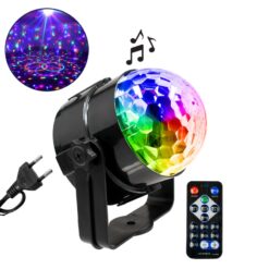 Alternative view of GLOBOSTAR® DISCOBALL 79601-1 Disco Μπάλα Φωτορυθμικό με RF Ασύρματο Χειριστήριο LED 15W 750lm 180° AC 220-240V IP20 Πολύχρωμο RGB - Μ11 x Π8.6 x Υ13cm - 2 Χρόνια Εγγύηση