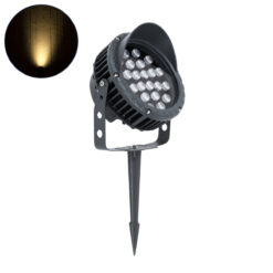 Alternative view of GLOBOSTAR® TREEVINA 90360 Φωτιστικό Σποτ με Αντιθαμβωτική Γρίλια για Φυτά - Δέντρα με Βάση Κήπου / Καρφωτό LED 24W 2640lm 10° DC 24V Αδιάβροχο IP65 Θερμό Λευκό 2700K Dimmable - Bridgelux SMD Chip - Γκρι Ανθρακί - Μ21.5 x Π18.3 x Υ14cm - 3 Χρόνια Εγγύηση