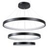 kelvo® NEMESIS KLV-101-0220-V2 Κρεμαστό Φωτιστικό Οροφής LED 120W 12000lm 180° AC 220-240V IP20 Ρυθμιζόμενο Λευκό CCT με Χειριστήριο από 2700K έως 6000K Dimmable – Lumileds SMD Chip – Μαύρο Ματ – Μ80 x Π80 x Υ80cm – 3 Χρόνια Εγγύηση