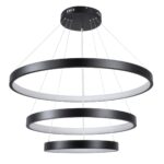 kelvo® NEMESIS KLV-101-0220-V2 Κρεμαστό Φωτιστικό Οροφής LED 120W 12000lm 180° AC 220-240V IP20 Ρυθμιζόμενο Λευκό CCT με Χειριστήριο από 2700K έως 6000K Dimmable – Lumileds SMD Chip – Μαύρο Ματ – Μ80 x Π80 x Υ80cm – 3 Χρόνια Εγγύηση