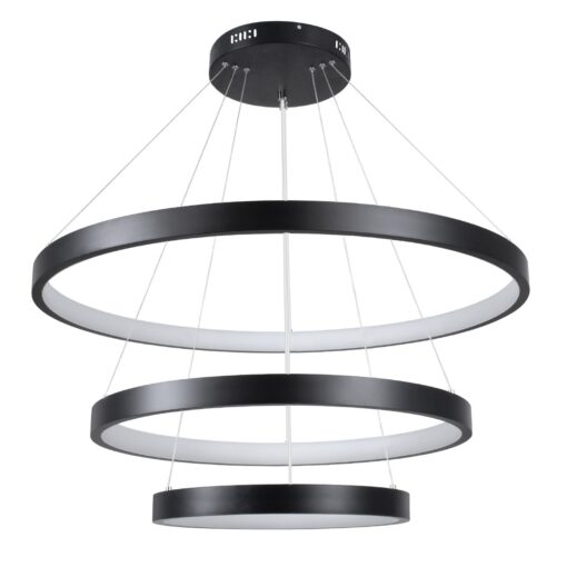 kelvo® NEMESIS KLV-101-0220-V2 Κρεμαστό Φωτιστικό Οροφής LED 120W 12000lm 180° AC 220-240V IP20 Ρυθμιζόμενο Λευκό CCT με Χειριστήριο από 2700K έως 6000K Dimmable – Lumileds SMD Chip – Μαύρο Ματ – Μ80 x Π80 x Υ80cm – 3 Χρόνια Εγγύηση