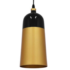 Alternative view of GLOBOSTAR® PALAZZO 01523 Μοντέρνο Κρεμαστό Φωτιστικό Οροφής με Ντουί 1 x E27 AC 220-240V IP20 - Μαύρο & Χρυσό - Μ14 x Π14 x Υ34cm