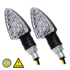 Alternative view of GLOBOSTAR® TURNLIGHT 81751 Φλας Μοτοσυκλέτας LED 1.5W/3W 135lm/270lm 120° DC 12V Αδιάβροχο IP65 Πορτοκαλί - Μ8.3 x Π3 x Υ2.8cm - Πακέτο 2 Τεμαχίων - 1 Χρόνο Εγγύηση