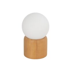 Alternative view of GLOBOSTAR® BOARD 204-0144 Μοντέρνο Επιτραπέζιο Φωτιστικό Πορτατίφ με Ντουί 1 x E14 AC 220-240V IP20 - Μπεζ & Λευκό - Μ15 x Π15 x Υ24cm