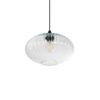 GLOBOSTAR® PERA 206-0009 Μοντέρνο Κρεμαστό Φωτιστικό Οροφής με Ντουί 1 x E27 AC 220-240V IP20 – Διάφανο – Μ30 x Π30 x Υ22cm