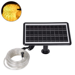 Alternative view of GloboStar® 90256 Αυτόνομο Ηλιακό Σετ Φωτοσωλήνα 10m LED 11W 770lm με Ενσωματωμένη Μπαταρία 10000mAh - Φωτοβολταϊκό Πάνελ & Αισθητήρα Ημέρας-Νύχτας Αδιάβροχο IP65 - Θερμό Λευκό 3000K
