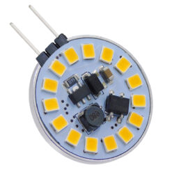 Alternative view of GLOBOSTAR® G4SIDE 76106 Λάμπα G4 LED 3W 300lm 120° DC 12-24V IP20 Θερμό Λευκό 2700K Dimmable - Sanan SMD Chip - Side Pin - Μ2.9 x Π2.9 x Υ0.8cm - 2 Χρόνια Εγγύηση