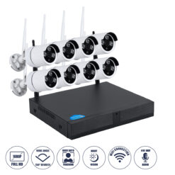 Alternative view of GloboStar® 86038 Ασύρματο Καταγραφικό με 8 x Camera 2MP 1080P WiFi  150° Μοιρών - Αδιάβροχο IP66 - Νυχτερινή Όραση με LED IR - Μονή Κατέυθυνση Ομιλίας - Ανιχνευτή Κίνησης - Νυχτερινή Λήψη - Λευκό