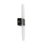 GLOBOSTAR® RARE 61337 Μοντέρνο Φωτιστικό Τοίχου – Απλίκα LED 5W 600lm 180° AC 220-240V IP20 Ρυθμιζόμενο Λευκό CCT με On/Off 2700K/4500K/6000K – Lumileds SMD Chip – Μαύρο Ματ – Μ10 x Π4 x Υ27cm – 3 Χρόνια Εγγύηση