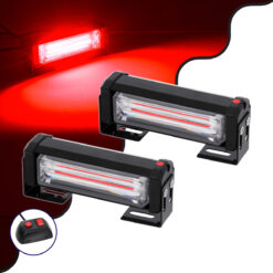 Alternative view of GloboStar® 85024 PRO Series ΣΕΤ 2 x Μπάρες Σήμανσης Οχήματος Πυροσβεστικής για Αυτοκίνητα & Φορτηγά 13 Προγραμμάτων Φωτισμού STROBE LED CREE CXB COB 18W DC 10-30V Αδιάβροχο IP65 Κόκκινο