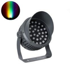 Alternative view of GLOBOSTAR® FLOODIMO 90748 Προβολέας Σποτ Wall Washer με Αντιθαμβωτική Γρίλια LED 100W 8000lm 10° DC 24V Αδιάβροχο IP67 Πολύχρωμο RGBW Dimmable DMX512 - Bridgelux SMD Chip - Γκρι Ανθρακί - Μ34 x Π36 x Υ44cm - 3 Χρόνια Εγγύηση