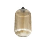 GLOBOSTAR® MELONI 206-0020 Μοντέρνο Κρεμαστό Φωτιστικό Οροφής με Ντουί 1 x E27 AC 220-240V IP20 – Mελί – Μ20 x Π20 x Υ38cm