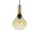 GLOBOSTAR® ΤΟΝΕ 206-0035 Μοντέρνο Κρεμαστό Φωτιστικό Οροφής με Ντουί 1 x E27 AC 220-240V IP20 – Mελί – Μ20 x Π20 x Υ36cm
