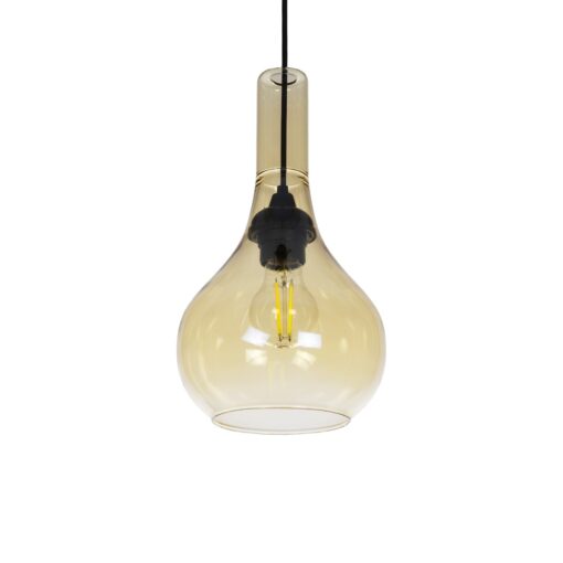 GLOBOSTAR® ΤΟΝΕ 206-0035 Μοντέρνο Κρεμαστό Φωτιστικό Οροφής με Ντουί 1 x E27 AC 220-240V IP20 – Mελί – Μ20 x Π20 x Υ36cm
