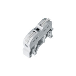 Alternative view of GloboStar® FAST-CONNECT 69900 Μονή Κλέμα Ράγας Ταχείας Σύνδεσης & Διακλάδωσης Καλωδίων για Ηλεκτρολογικούς Πίνακες - 1 x Είσοδος & 1 x Έξοδος με Συμβατή Διατομή Καλωδίων 0.2mm² έως 4mm² - 600V 32A Max - Μ4.5 x Π1 x Υ3.2cm - Γκρι & Λευκό - Πακέτο 10 Τεμαχίων - 5 Years Warranty