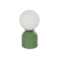 Alternative view of GLOBOSTAR® MAGIC 204-0130 Μοντέρνο Επιτραπέζιο Φωτιστικό Πορτατίφ με Ντουί 1 x E14 AC 220-240V IP20 - Πράσινο & Λευκό - Μ15 x Π15 x Υ28cm