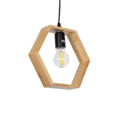 Alternative view of GLOBOSTAR® ELISE 01429 Μοντέρνο Κρεμαστό Φωτιστικό Οροφής με Ντουί 1 x E27 AC 220-240V IP20 - Μπεζ & Μαύρο - Μ26 x Π8 x Υ25cm