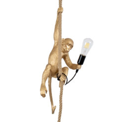Alternative view of GLOBOSTAR® APES 01803 Μοντέρνο Κρεμαστό Φωτιστικό Οροφής με Ντουί 1 x E27 AC 220-240V IP20 - Χρυσό & Μπεζ - Μ26 x Π28 x Υ69cm