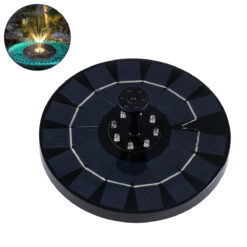 Alternative view of GLOBOSTAR® FOUNTAIN 71531 Διακοσμητικό Συντριβάνι LED 3W 120lm 120° DC 5V με Φωτοβολταϊκό Panel 5V 0.2W & Επαναφορτιζόμενη Μπαταρία Li-ion 3.2V 1500mAh Αδιάβροχο IP68 Θερμό Λευκό 2700K - Sanan Diode Chip - Μαύρο - 4 Μπέκ Ψεκασμού - Μ18 x Π18 x Υ8cm - 1 Χρόνο Εγγύηση