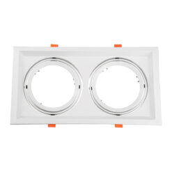 Alternative view of GLOBOSTAR® VITA 77854 Χωνευτή Κινούμενη Βάση για 2 x Σποτ AR111 για Ντουί GU10/GU5.3 IP20 - Λευκό - Μ33.5 x Π18 x Υ5.5cm / Q32.5 x 17cm
