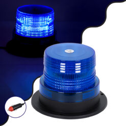 Alternative view of GloboStar® 85152 PRO Series Φάρος Σήμανσης Οχήματος Αστυνομίας για Αυτοκίνητα & Φορτηγά STROBE LED 10W DC 12-24V Αδιάβροχος IP65 Μπλε