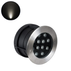 Alternative view of GloboStar® UNDERWATER-JULIA 90569 Υποβρύχιο Χωνευτό Φωτιστικό Σποτ Ειδικό για Σιντριβάνια LED 12W 1140lm 15° DC 24V Αδιάβροχο IP68 Φ18 x Υ11.2cm Φυσικό Λευκό 4500K - Ανοξείδωτο Ατσάλι - 3 Χρόνια Εγγύηση