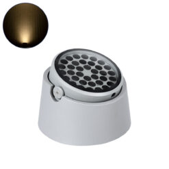 Alternative view of GLOBOSTAR® FLOODRANA 90491 Κινούμενος Προβολέας Σποτ Wall Washer LED 60W 5400lm 5° DC 24V Αδιάβροχο IP67 Θερμό Λευκό 2700K Dimmable - Bridgelux SMD Chip - Γκρι - Μ30 x Π30 x Υ21cm - 3 Χρόνια Εγγύηση