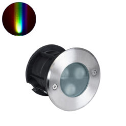 Alternative view of GloboStar® UNDERWATER-GUNE 90406 Υποβρύχιο Χωνευτό Φωτιστικό Σποτ Ειδικό για Σιντριβάνια LED 12W 1020lm 60° DC 24V Αδιάβροχο IP68 Φ10 x Υ7.5cm RGBW DMX512 - Ανοξείδωτο Ατσάλι - 3 Years Warranty