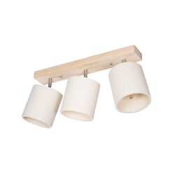 Alternative view of GLOBOSTAR® CUP 203-0058 Vintage Φωτιστικό Οροφής με Ντουί 3 x E27 AC 220-240V IP20 - Λευκό & Μπεζ - Μ60 x Π14 x Υ26cm