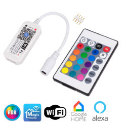 Alternative view of GloboStar® 73435 Ασύρματος Smart Home Wi-Fi LED RGB Controller με Χειριστήριο RF 2.4Ghz DC 5-24V Max 100W