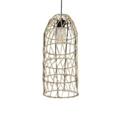 Alternative view of GLOBOSTAR® NETI 205-0024 Boho Κρεμαστό Φωτιστικό Οροφής με Ντουί 1 x E27 AC 220-240V IP20 - Μπεζ - M20 x Π20 x Υ49cm
