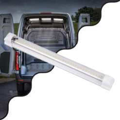 Alternative view of GloboStar® 85822 Φωτιστικό Καμπίνας - Cabinet Light 30CM - LED SMD 2835 10W 1000lm DC 12-85V με Κόλλα Διπλής Όψης 3M - Διακόπτη On/Off - Ψυχρό Λευκό 6000K