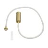 kelvo® GLOW KLV-101-0155 Κρεμαστό Φωτιστικό Οροφής LED 27W 2700lm 360° AC 220-240V IP20 Ρυθμιζόμενο Λευκό CCT με Χειριστήριο από 2700K έως 6000K Dimmable – Lumileds SMD Chip – Χρυσό Πλατίνα – Μ90 x Π9 x Υ95cm – 3 Χρόνια Εγγύηση