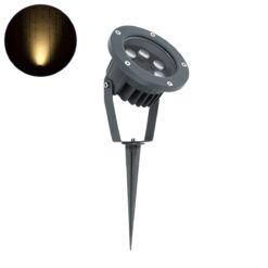Alternative view of GLOBOSTAR® TREETZINA 90354 Φωτιστικό Σποτ για Φυτά - Δέντρα με Βάση Κήπου / Καρφωτό LED 6W 660lm 10° DC 24V Αδιάβροχο IP65 Θερμό Λευκό 2700K Dimmable - Bridgelux SMD Chip - Γκρι Ανθρακί - Μ14 x Π12.5 x Υ12.5cm - 3 Χρόνια Εγγύηση