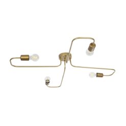 Alternative view of GLOBOSTAR® MOORNA 201-0065 Vintage Φωτιστικό Οροφής με Ντουί 4 x E27 AC 220-240V IP20 - Χρυσό - Μ97 x Π97 x Υ7cm