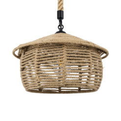 Alternative view of GLOBOSTAR® SPIRIT 01607 Boho Κρεμαστό Φωτιστικό Οροφής με Ντουί 1 x E27 AC 220-240V IP20 - Μπεζ - Μ35 x Π35 x Y30cm
