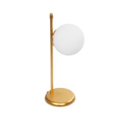 Alternative view of GLOBOSTAR® GLOBUS 203-0182 Μοντέρνο Επιτραπέζιο Φωτιστικό Πορτατίφ με Ντουί 1 x E27 AC 220-240V IP20 - Χρυσό & Λευκό - Μ21 x Π17 x Υ45cm