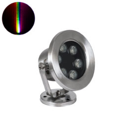 Alternative view of GLOBOSTAR® UNDERWATER-DEDY 90428 Υποβρύχιο Επιφανειακό Σποτ για Σιντριβάνια/Πισίνες LED 6W 510lm 30° DC 24V Αδιάβροχο IP68 RGBW DMX512 Dimmable - Ανοξείδωτο Ατσάλι 304 - Μ12 x Π7.5 x Υ14.5cm - 3 Χρόνια Εγγύηση
