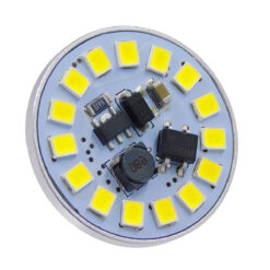 Alternative view of GLOBOSTAR® G4BACK 76107 Λάμπα G4 LED 3W 360lm 120° DC 12-24V IP20 Ψυχρό Λευκό 6000K Dimmable - Sanan SMD Chip - Back Pin - Μ2.9 x Π2.9 x Υ0.8cm - 2 Χρόνια Εγγύηση