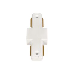 Alternative view of GLOBOSTAR® EUROTRACK-1PH 60904 Μονοφασικός Σύνδεσμος Ι Επέκτασης Ράγας 2 Καλωδίων 1L+1N για Σύστημα Ράγας Eurotrack-1PH AC 220-240V IP20 - Λευκό Ματ - Μ9.3 x Π3.5 x Υ1.6cm