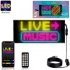 GLOBOSTAR® MATRIX GLB-106-0006 Κυλιόμενη Ψηφιακή Επιγραφή / Κορνίζα 27x12cm P4 48×24 Pixel LED 10W AC 220-240V Αδιάβροχο IP65 Πολύχρωμο RGB – Bluetooth Control μέσω iPIXEL APP – Μ28 x Π0.4 x Υ12cm – 2 Χρόνια Εγγύηση