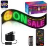 GLOBOSTAR® MATRIX GLB-106-0010 Εύκαμπτη Κυλιόμενη Ψηφιακή Επιγραφή 78x20cm P4.5 160×32 Pixel LED 20W AC 220-240V Αδιάβροχο IP65 Πολύχρωμο RGB – Bluetooth Control μέσω iPIXEL APP – Μ78 x Π0.4 x Υ20cm – 2 Χρόνια Εγγύηση
