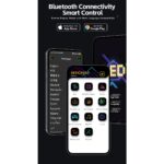 GLOBOSTAR® MATRIX GLB-106-0013 Εύκαμπτη Κυλιόμενη Ψηφιακή Επιγραφή 192x28cm P7 256×32 Pixel LED 40W AC 220-240V Αδιάβροχο IP65 Πολύχρωμο RGB – Bluetooth Control μέσω iPIXEL APP – Μ192 x Π0.4 x Υ28cm – 2 Χρόνια Εγγύηση